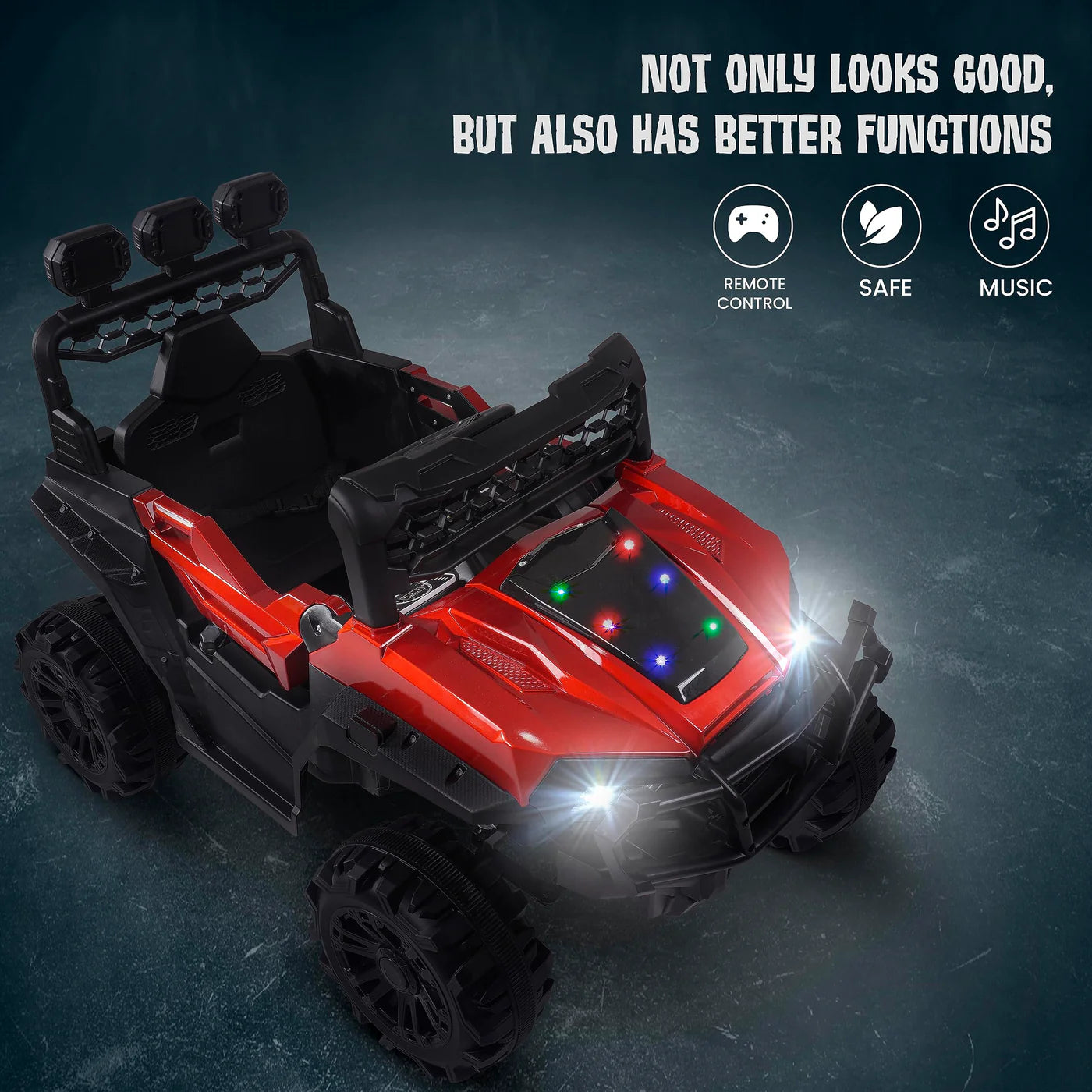 Battery Operated Jeep for Kids (Painted) (RED)