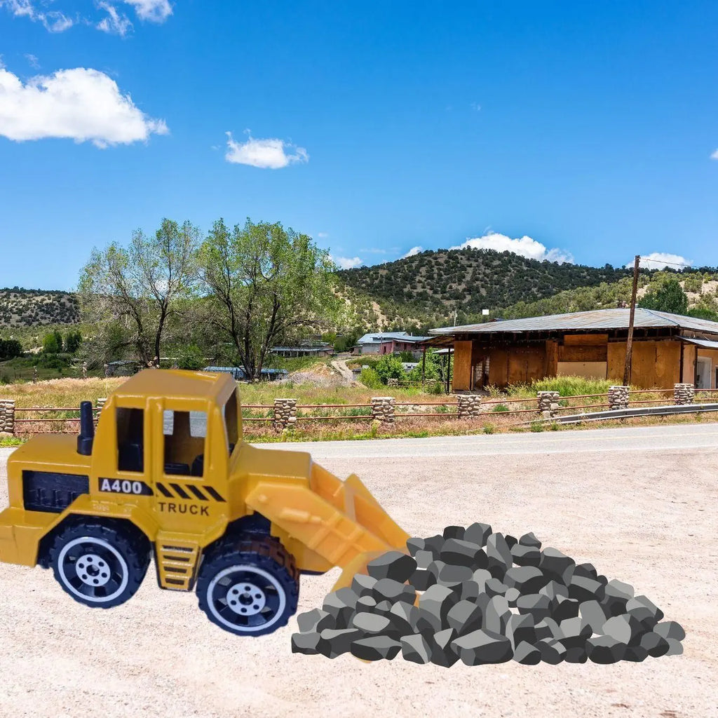 kit 4 Caminhão Trator Construção Construido uma Cidade