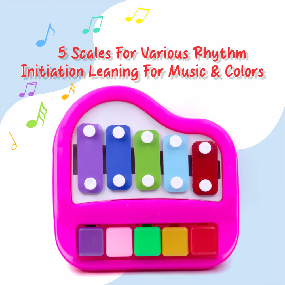 2-in-1 Musical Xylophone & Piano Toy