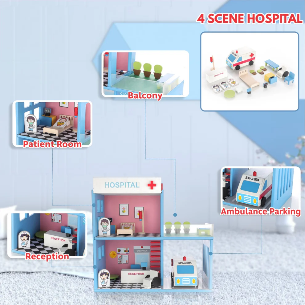 Chanak Wooden Hospital Set