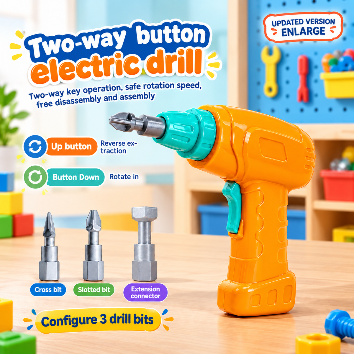 Junior Engineer 3D Creative Kit Box Vehicles with Electric Drill | 4 in 1 DIY Nut Bolt & Screw Puzzle Set | STEM Educational Construction Toy for Kids