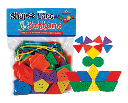 Shapes Lacing & Buttons