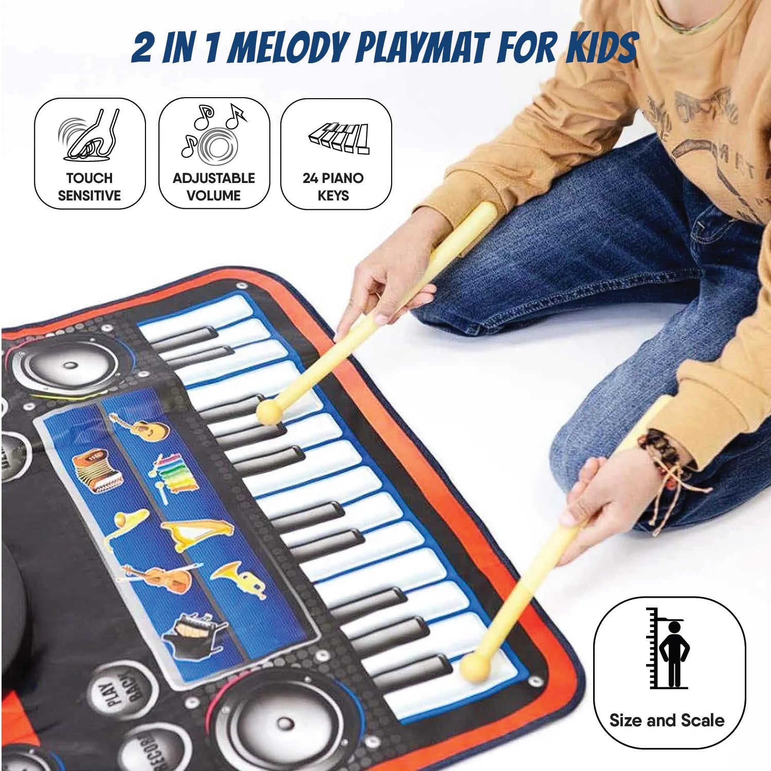 2-in-1 Musical Playmat