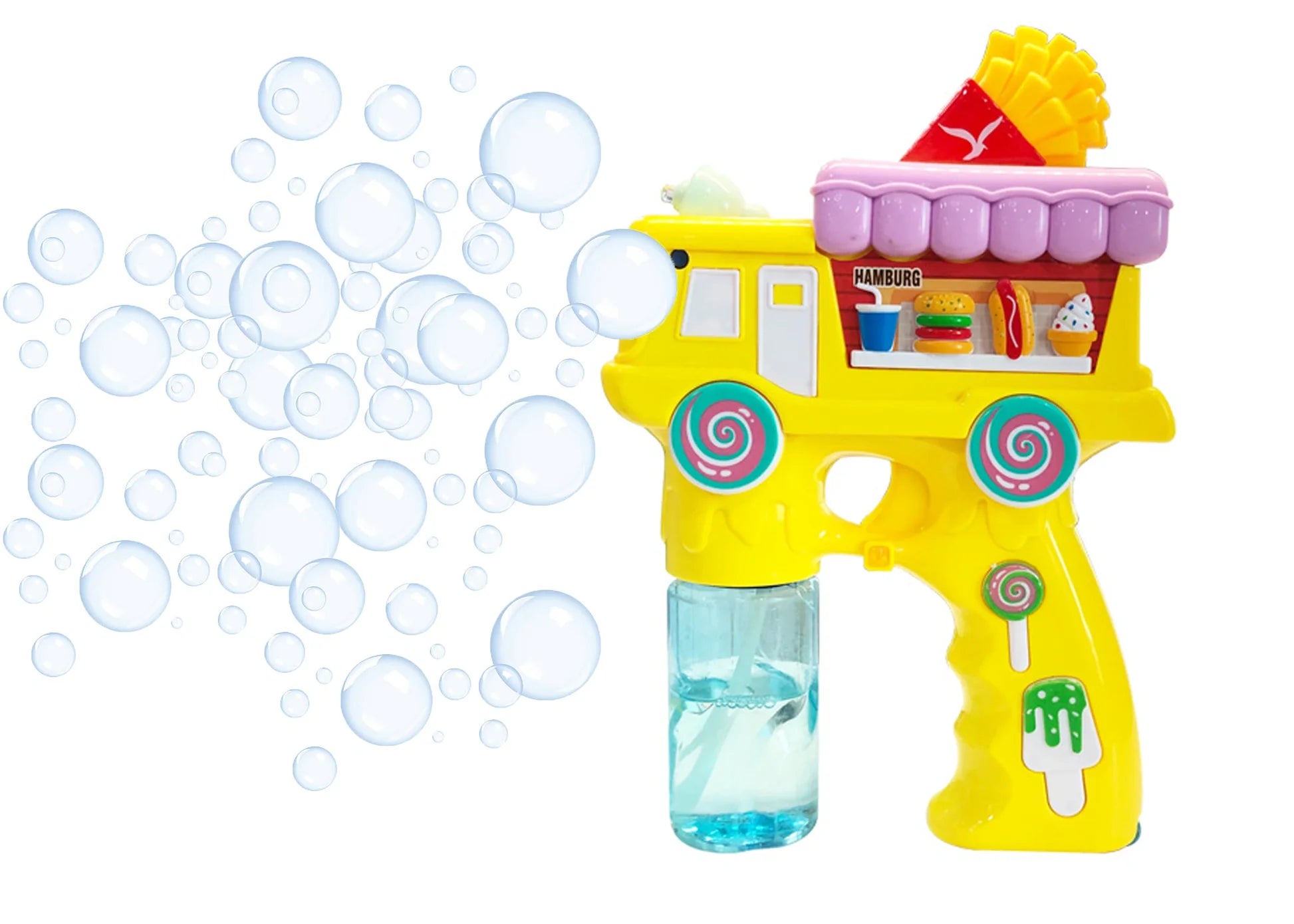 Electric Candy Bubble Gun