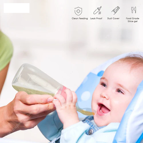 Food Squeeze Feeder Anti-Colic & BPA Free with Spoon
