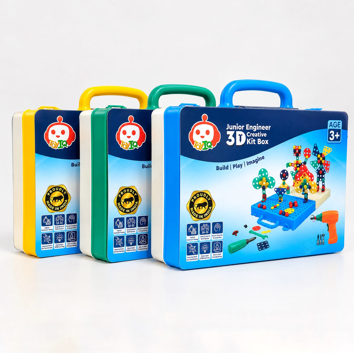 Kids Educational Electric Drill Building Tool Set with 234 Piece DIY Construction Blocks Screwdriver Play Kit for Creative Learning Hands On Activities and Skill Development
