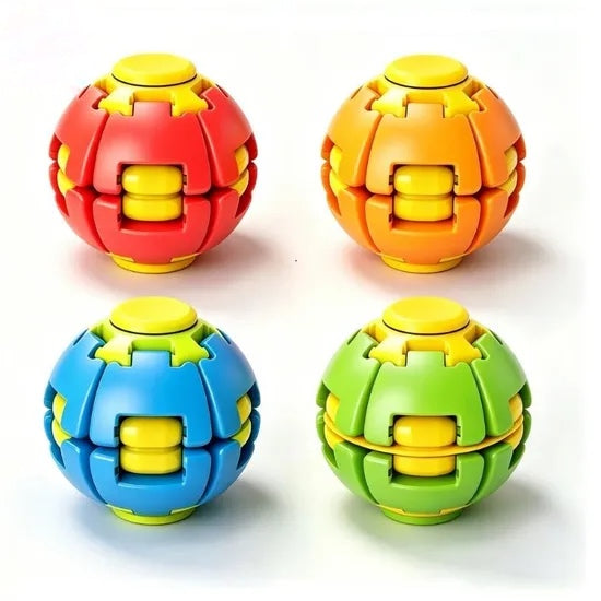 Press to Spin Fidget Ball, 360° Rotating Fidget Spinner Ball