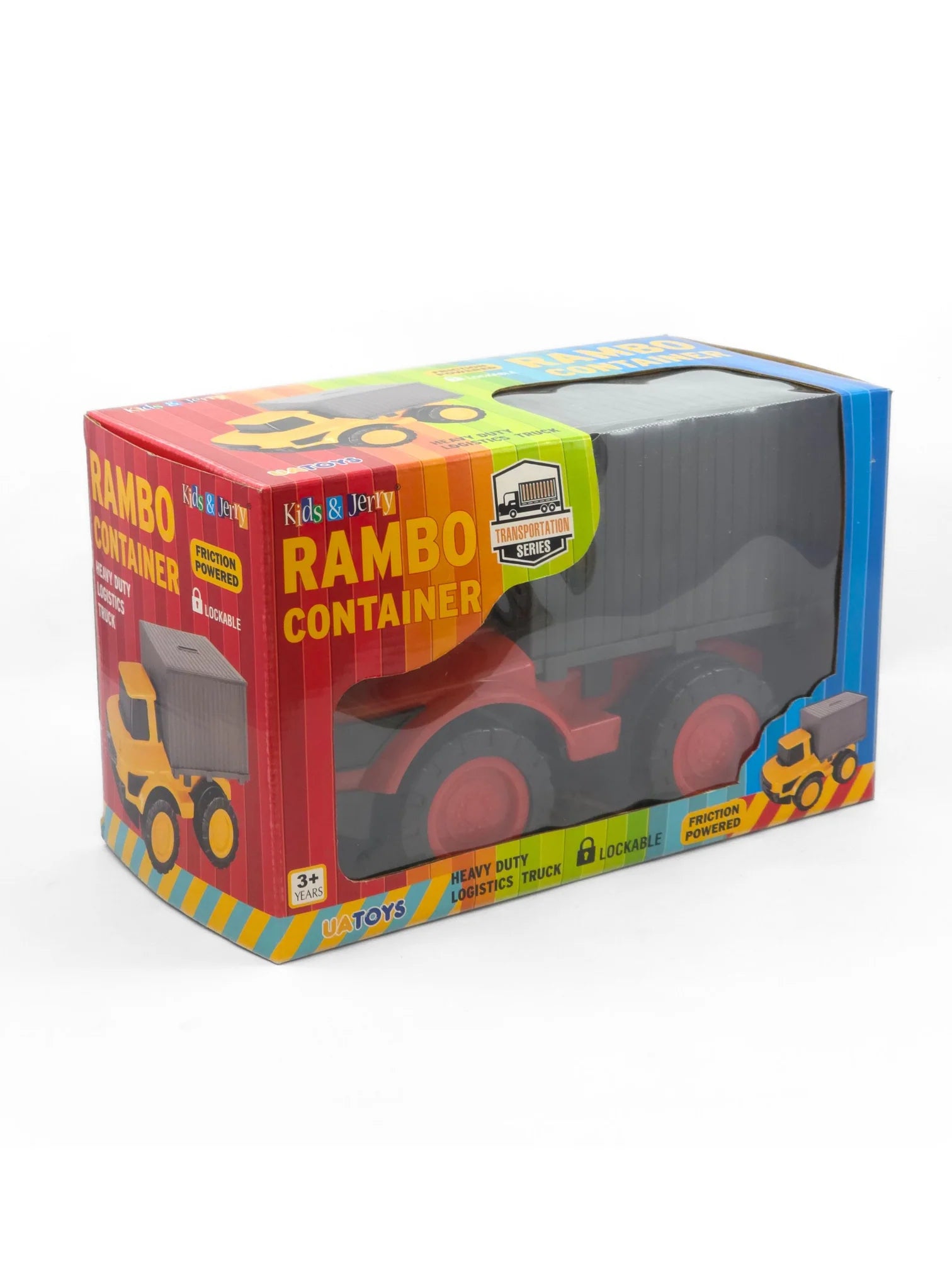 Rambo Container – Friction-Powered Truck with Lock & Key Money Bank