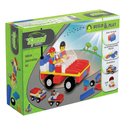 Speed Vehicle Construction Set Multicolor  (Multicolor)