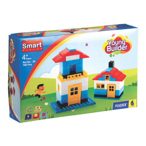 Young Builder Smart Blocks - 100 Piece