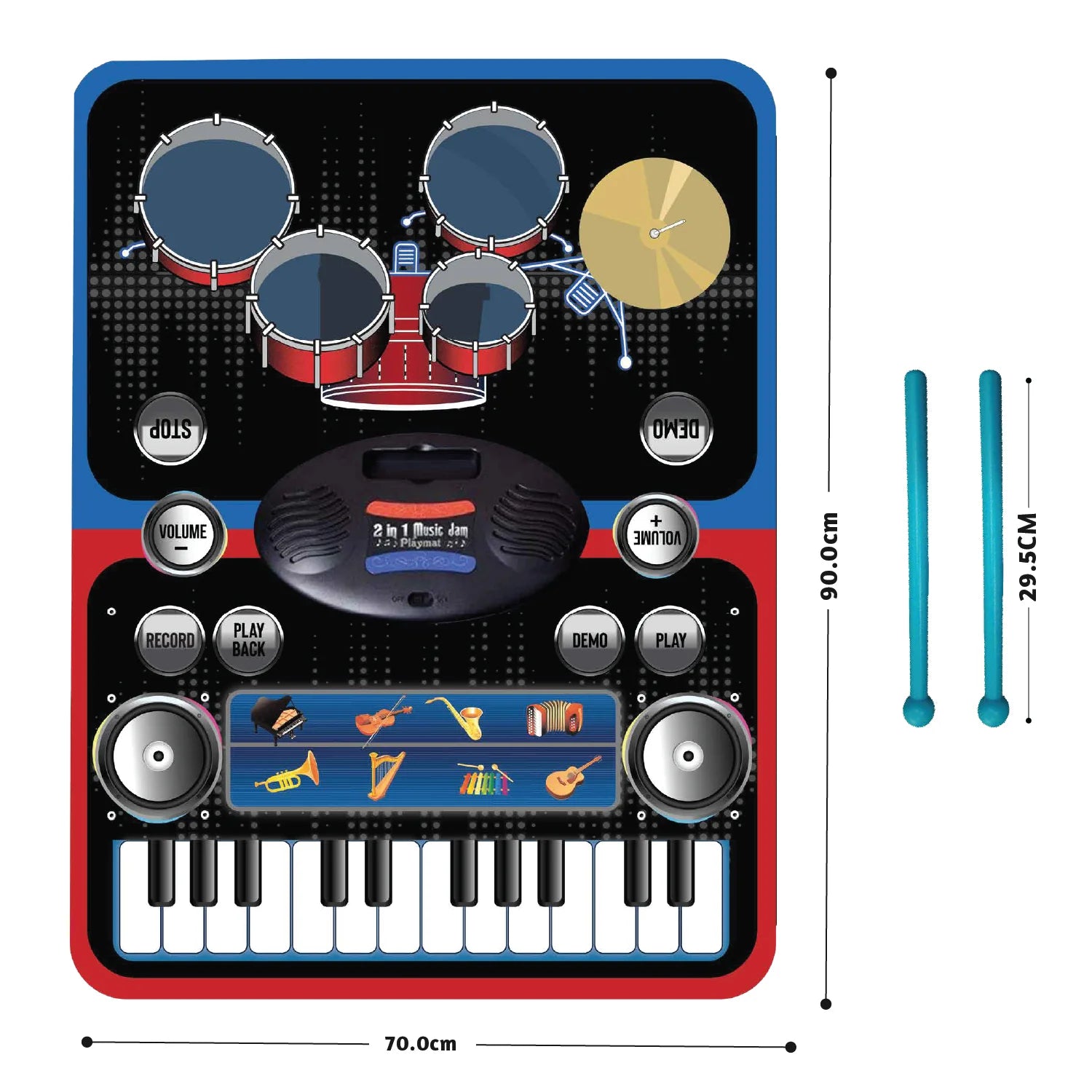 2-in-1 Musical Playmat