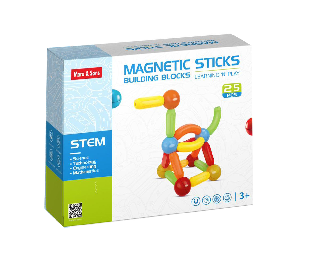 Magnetic Sticks Building Blocks -25pcs