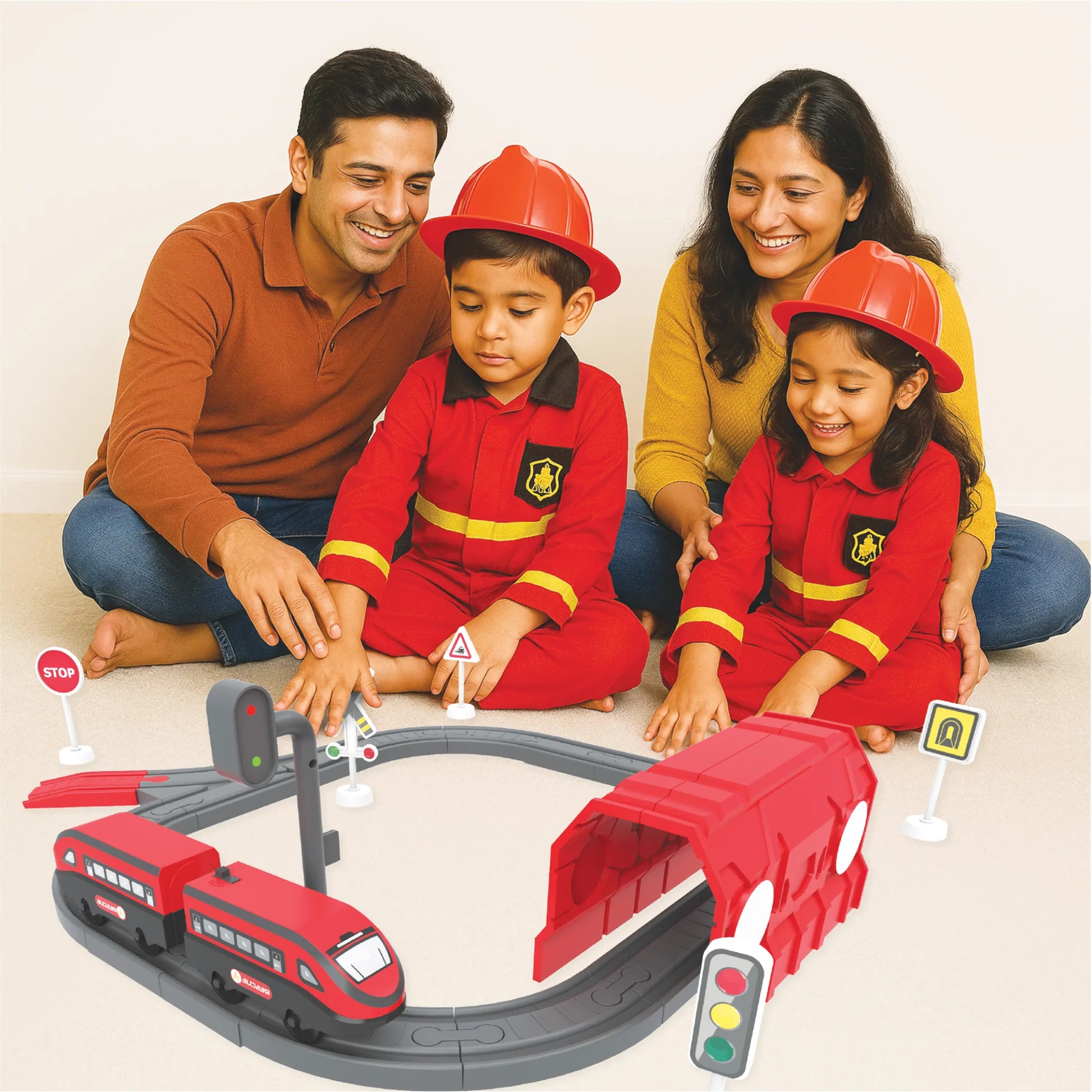 Rescue Train Toy Set for Kids