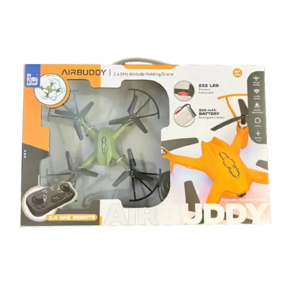 Air Buddy 2.4 Ghz Altitude Holding Drone (Green)