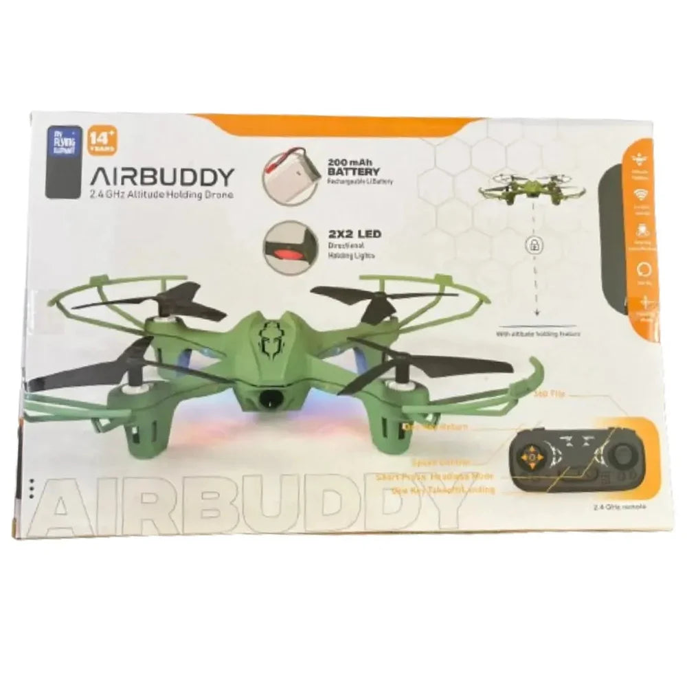 Air Buddy 2.4 Ghz Altitude Holding Drone (Green)