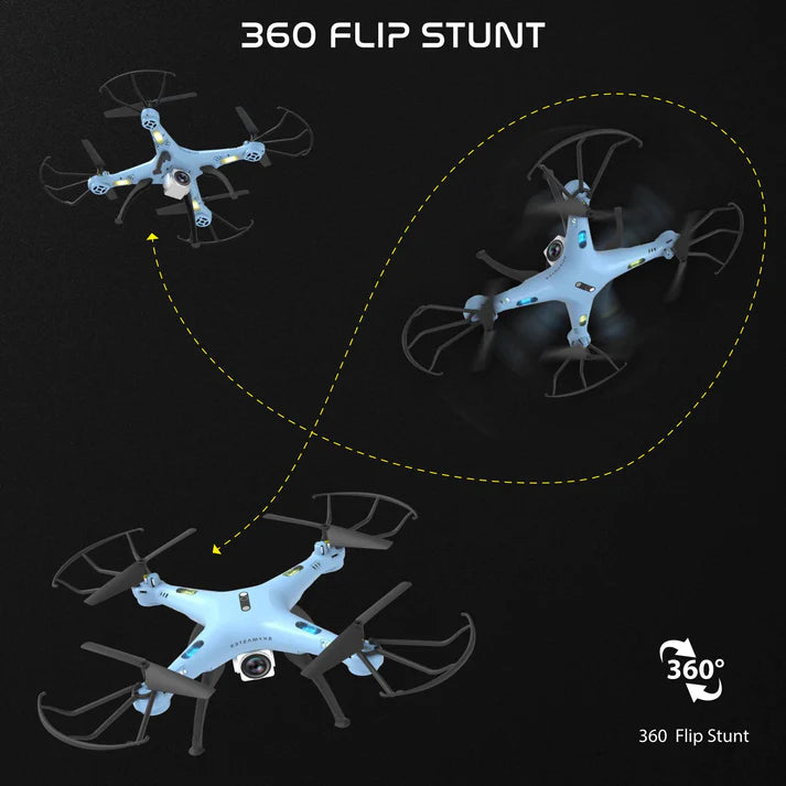 Skymaster Pro Drone with 720p HD Camera- Navy Blue
