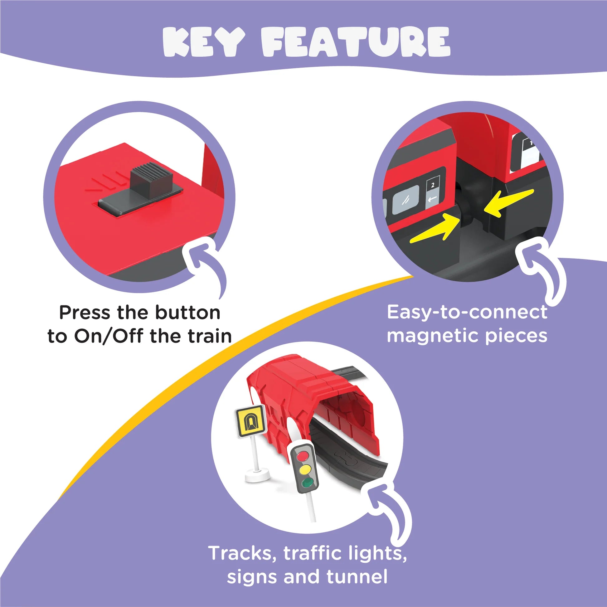 Rescue Train Toy Set for Kids