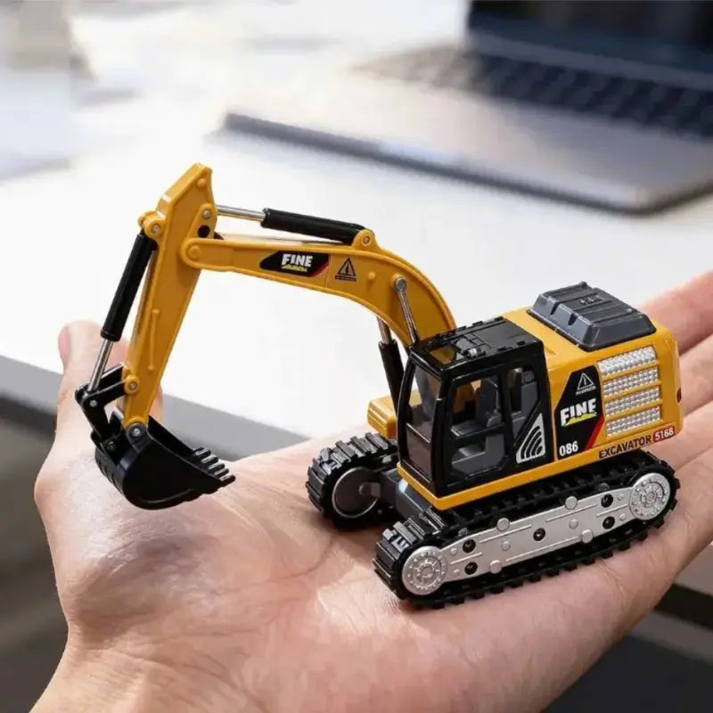 1:64 Scale Mini RC Excavator | Alloy Bucket | 270° Rotation | App Control | Lights & Sound