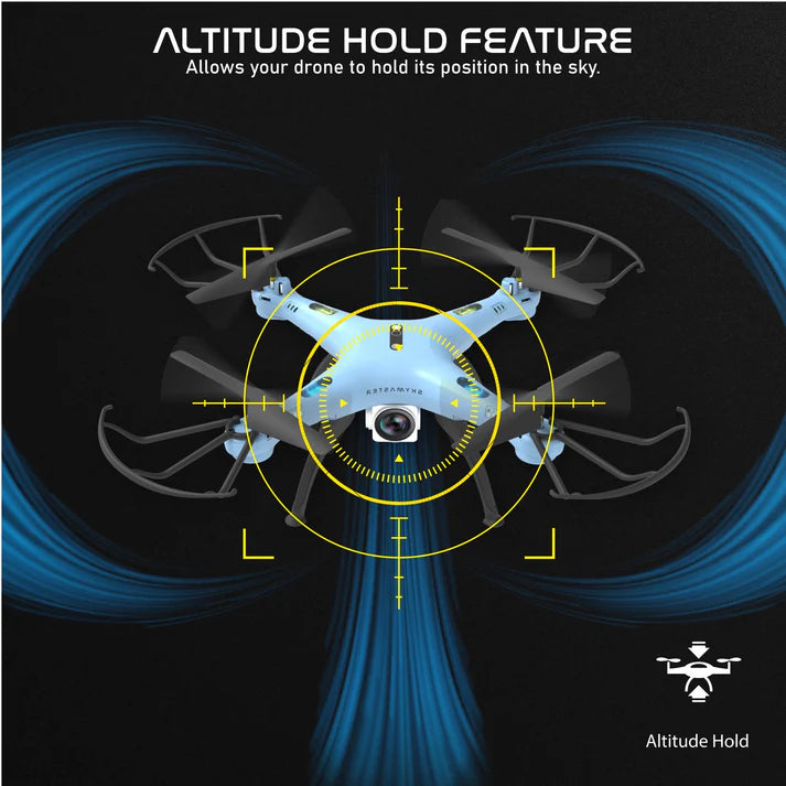 Skymaster Pro Drone with 720p HD Camera- Navy Blue