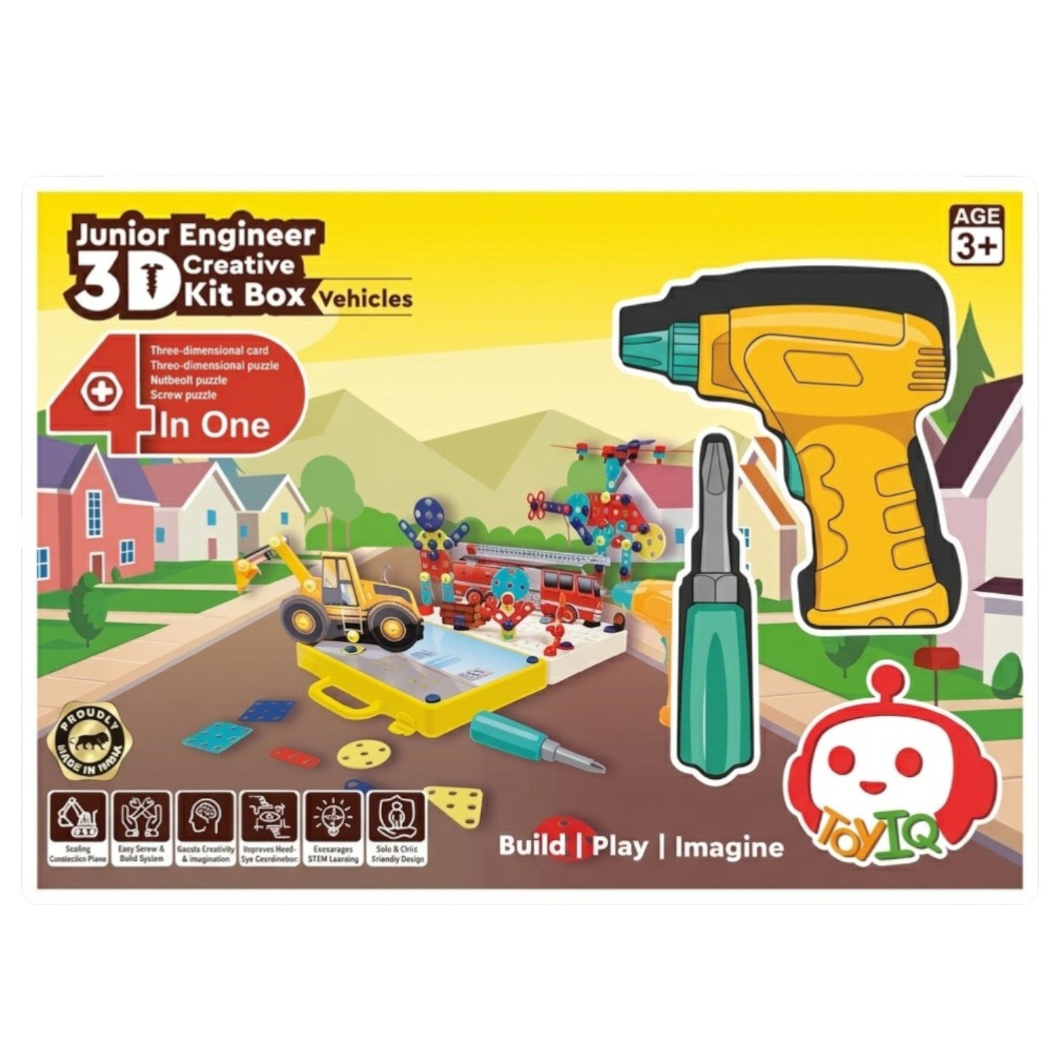 Junior Engineer 3D Creative Animals Kit (Construction Kit)