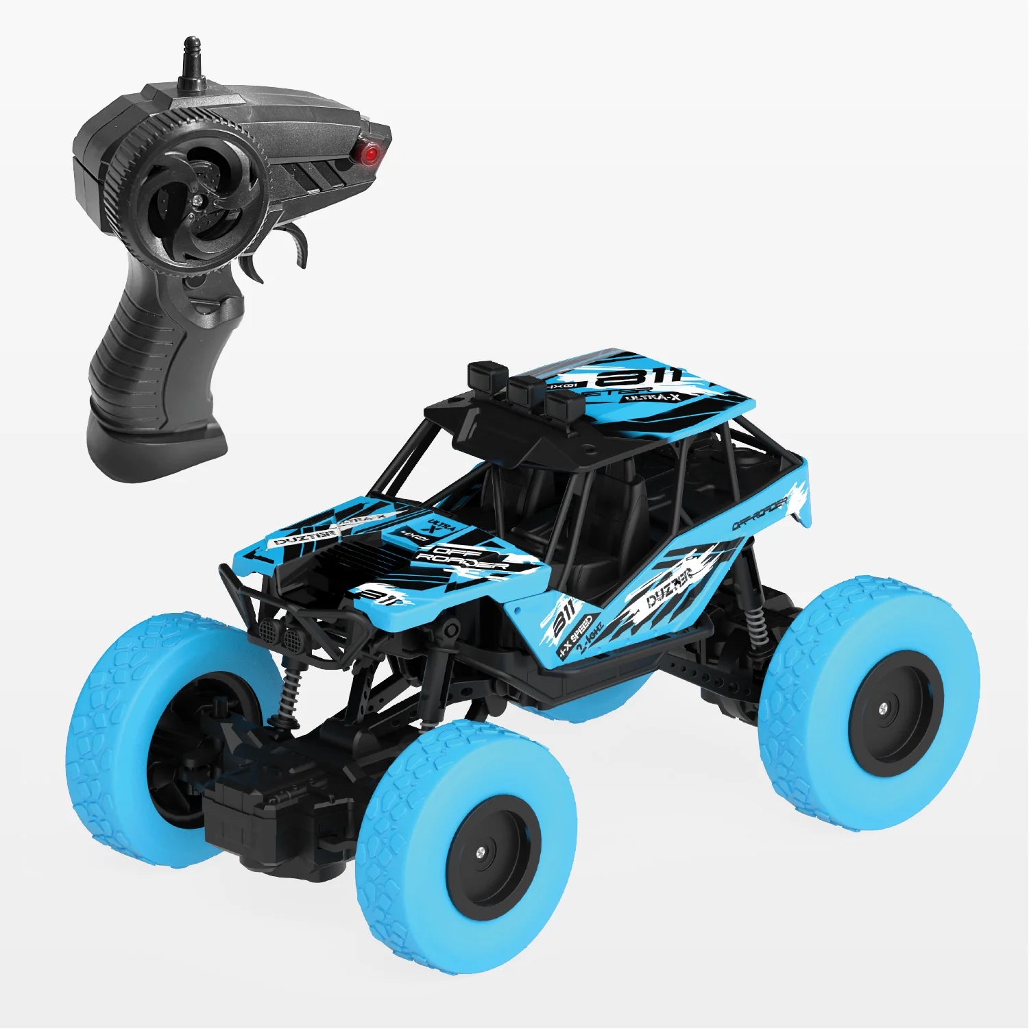 Remote Control Car Big Size Rock Crawler | High-Speed 2WD - Blue