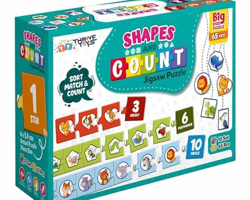 Shapes and Count Jigsaw Puzzles