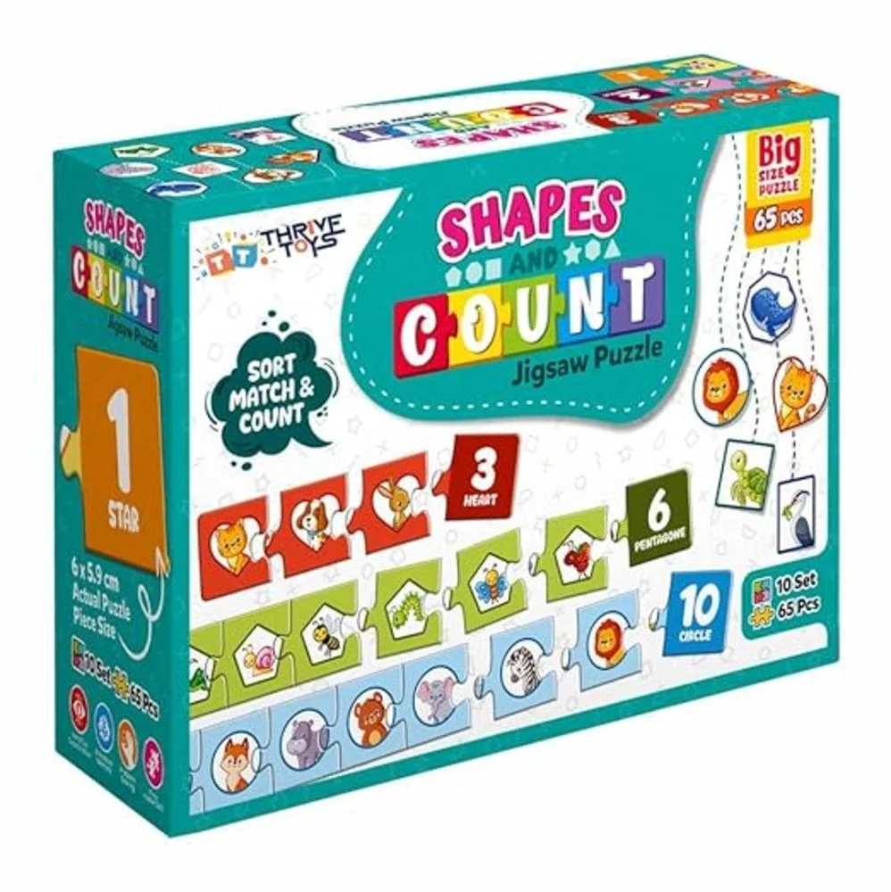 Shapes and Count Jigsaw Puzzles