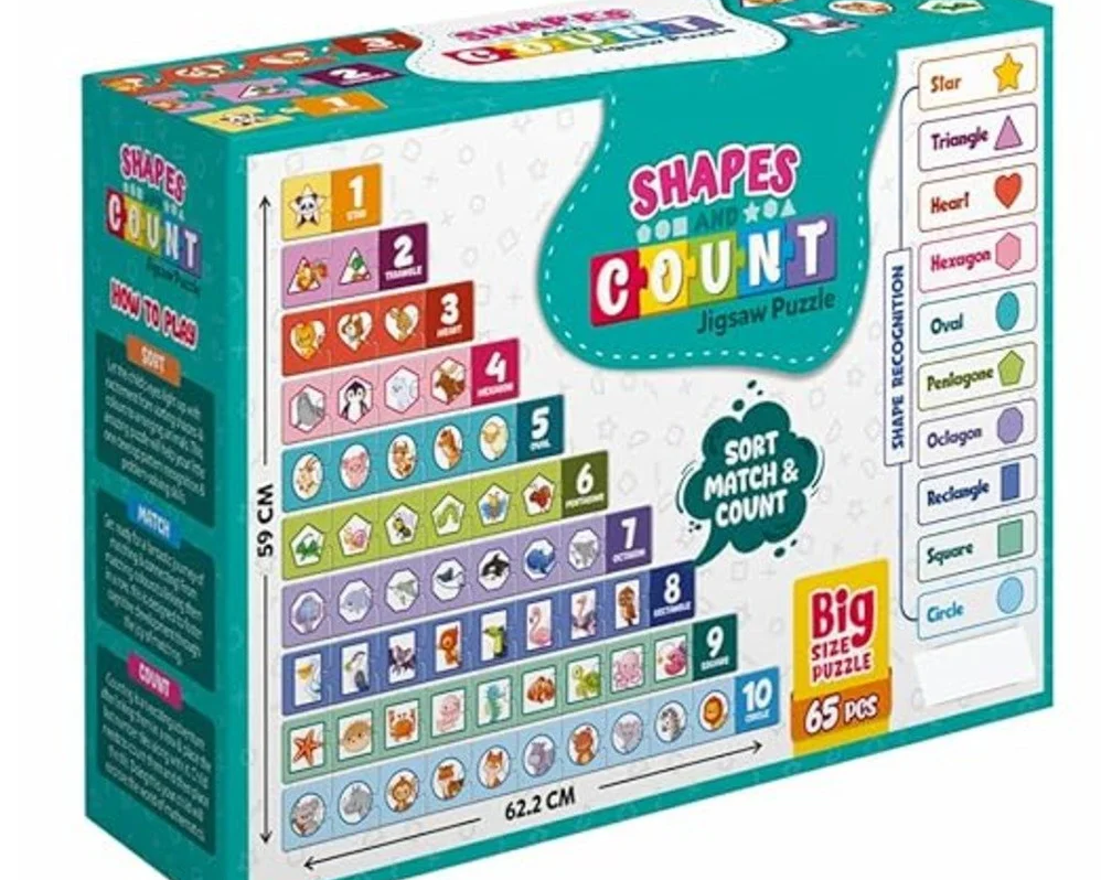 Shapes and Count Jigsaw Puzzles