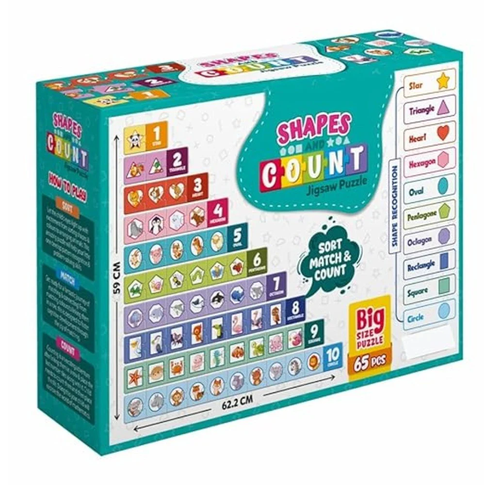 Shapes and Count Jigsaw Puzzles