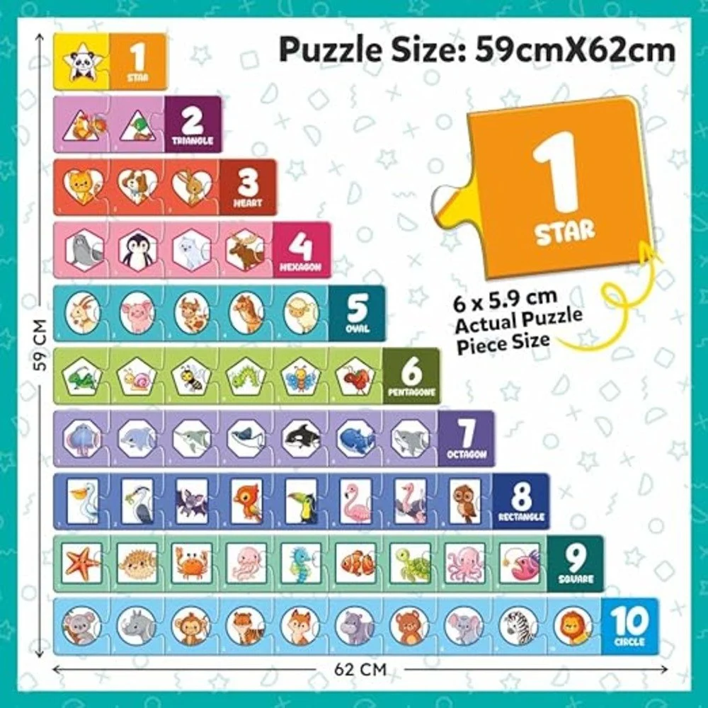 Shapes and Count Jigsaw Puzzles