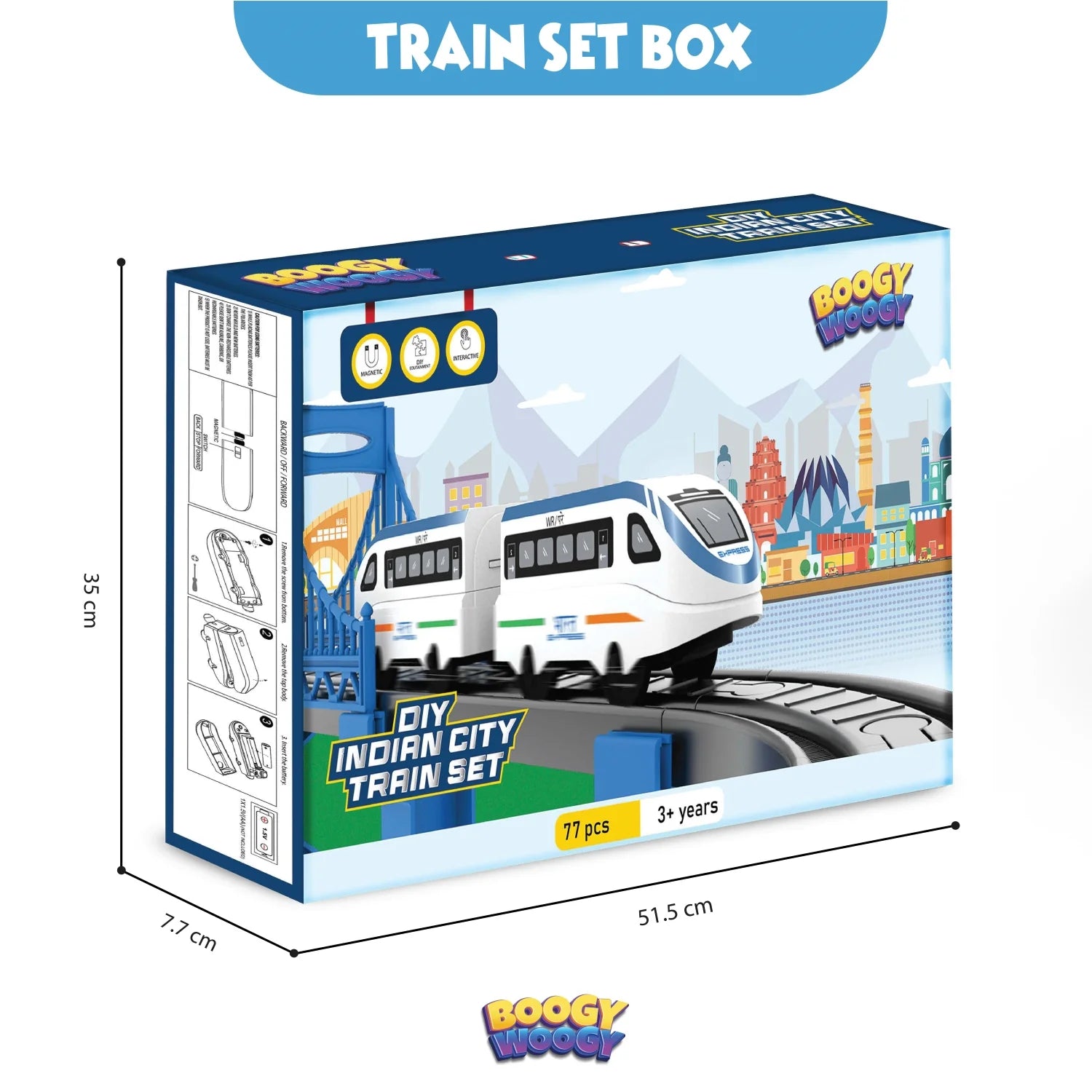 BOOGYWOOGY Bharat Express (77 Pcs)