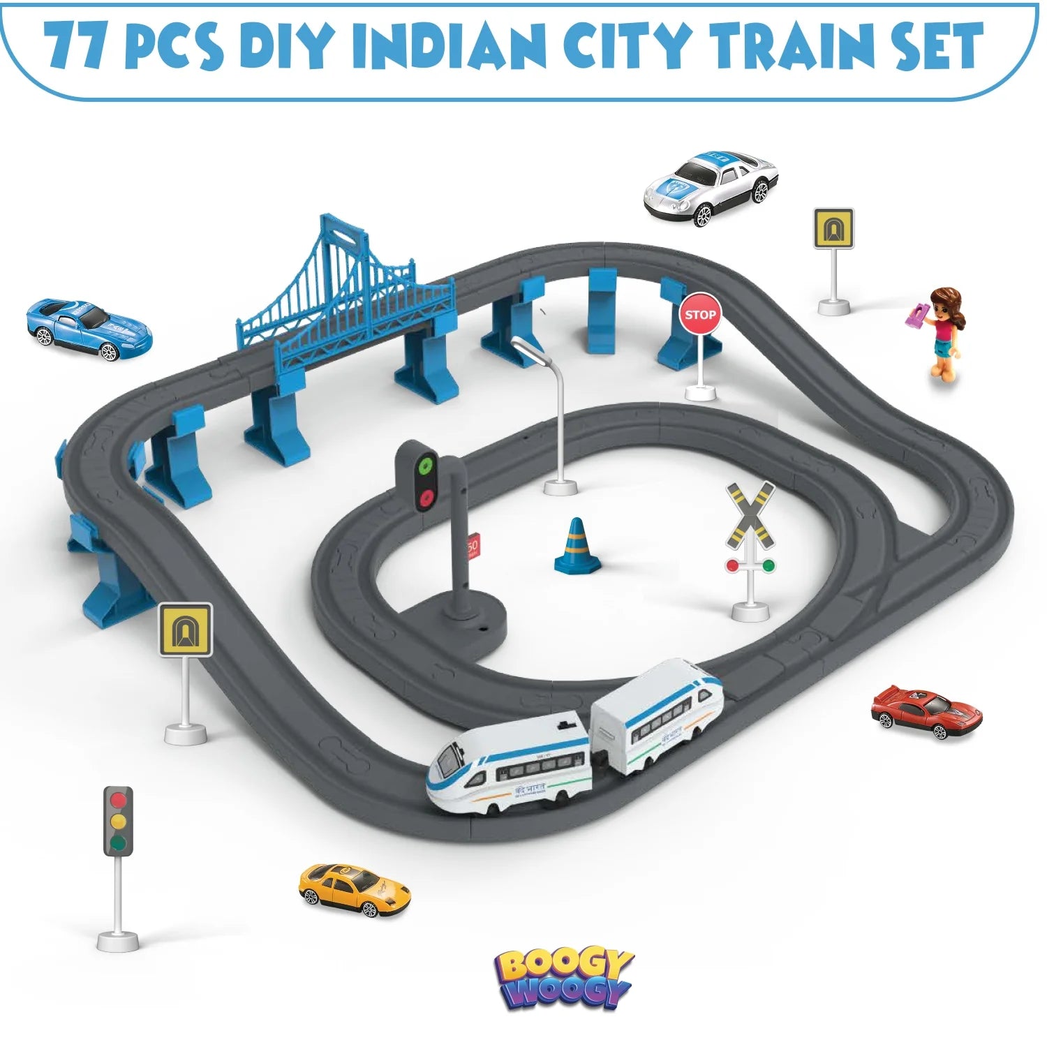 BOOGYWOOGY Bharat Express (77 Pcs)