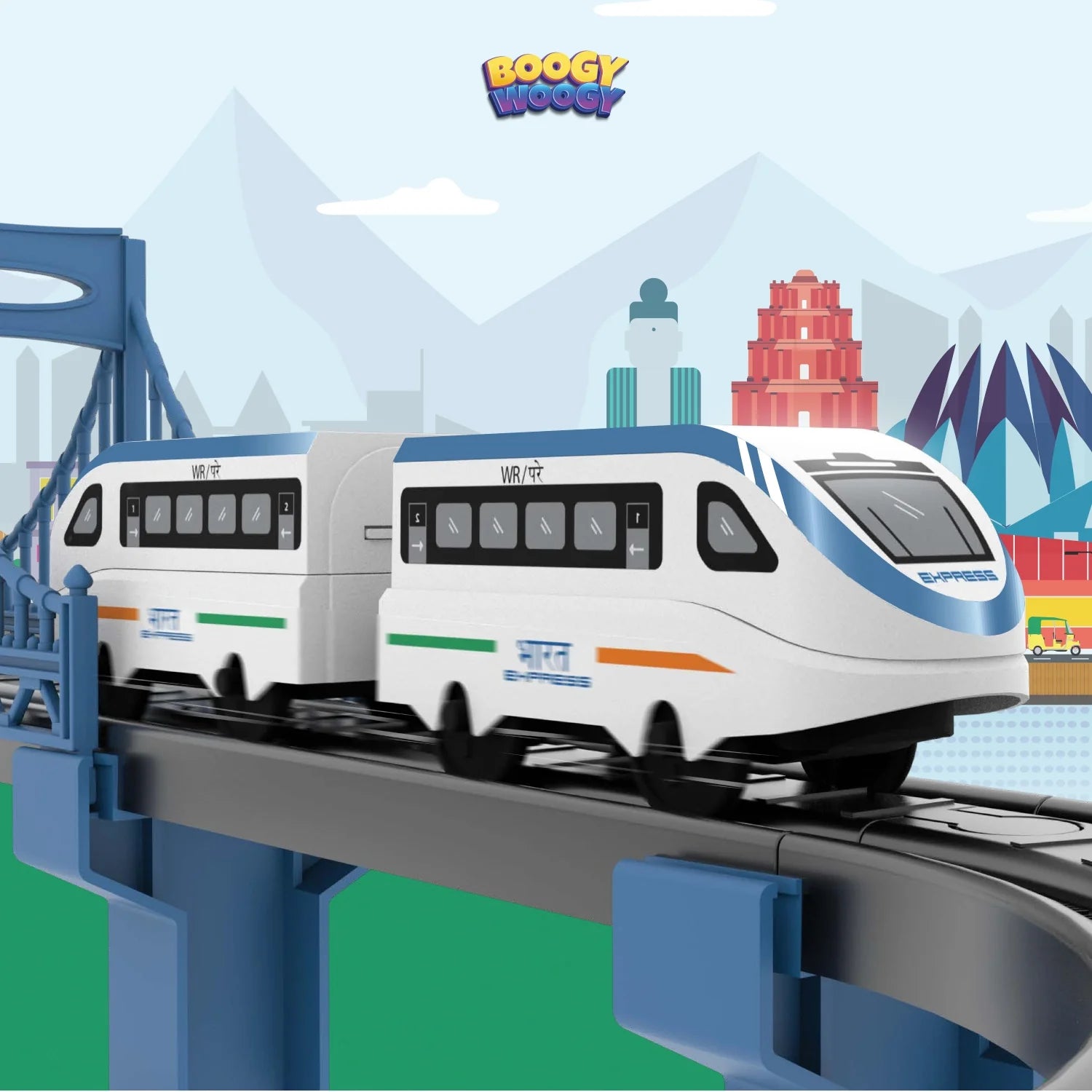 BOOGYWOOGY Bharat Express (77 Pcs)