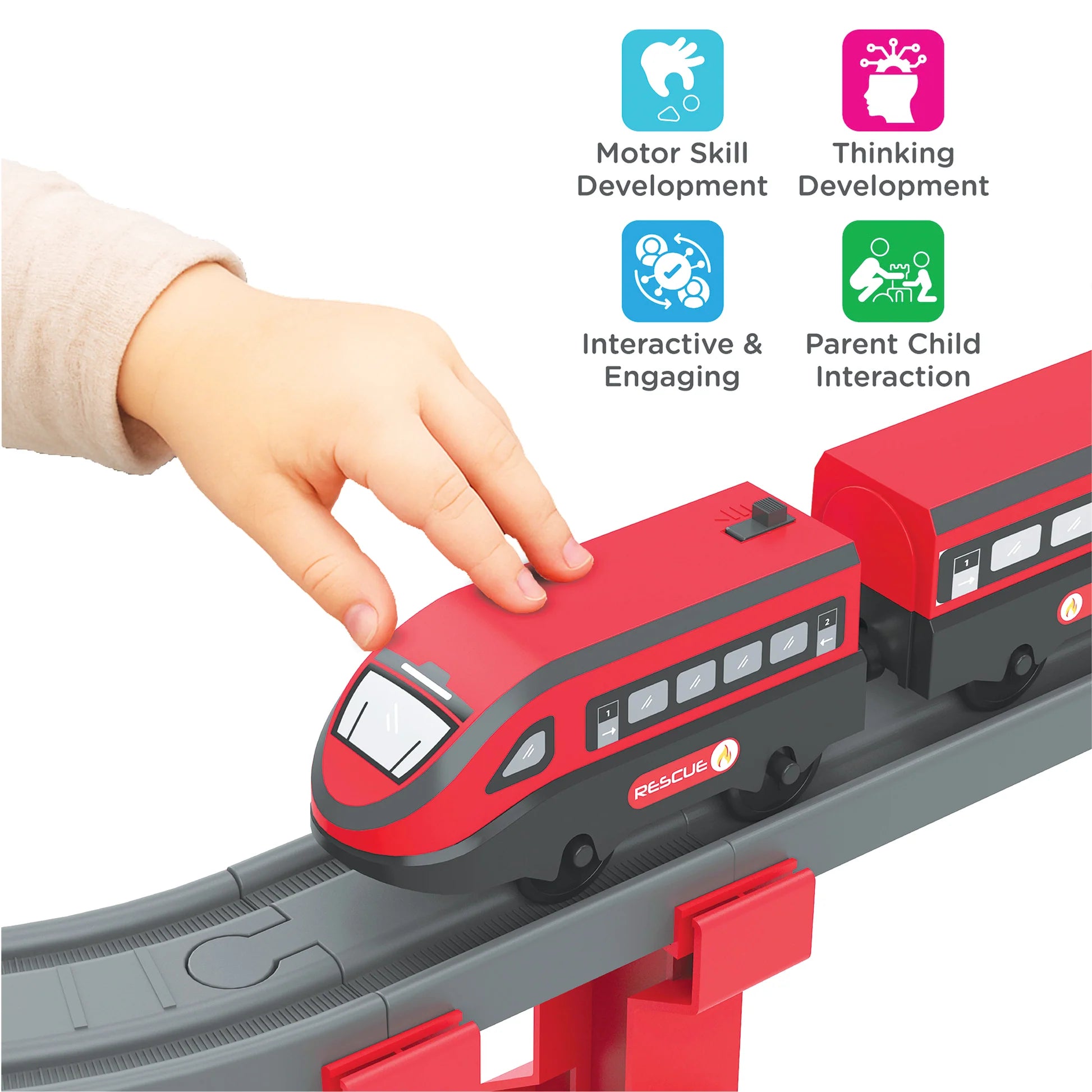 Rescue Train Toy Set for Kids
