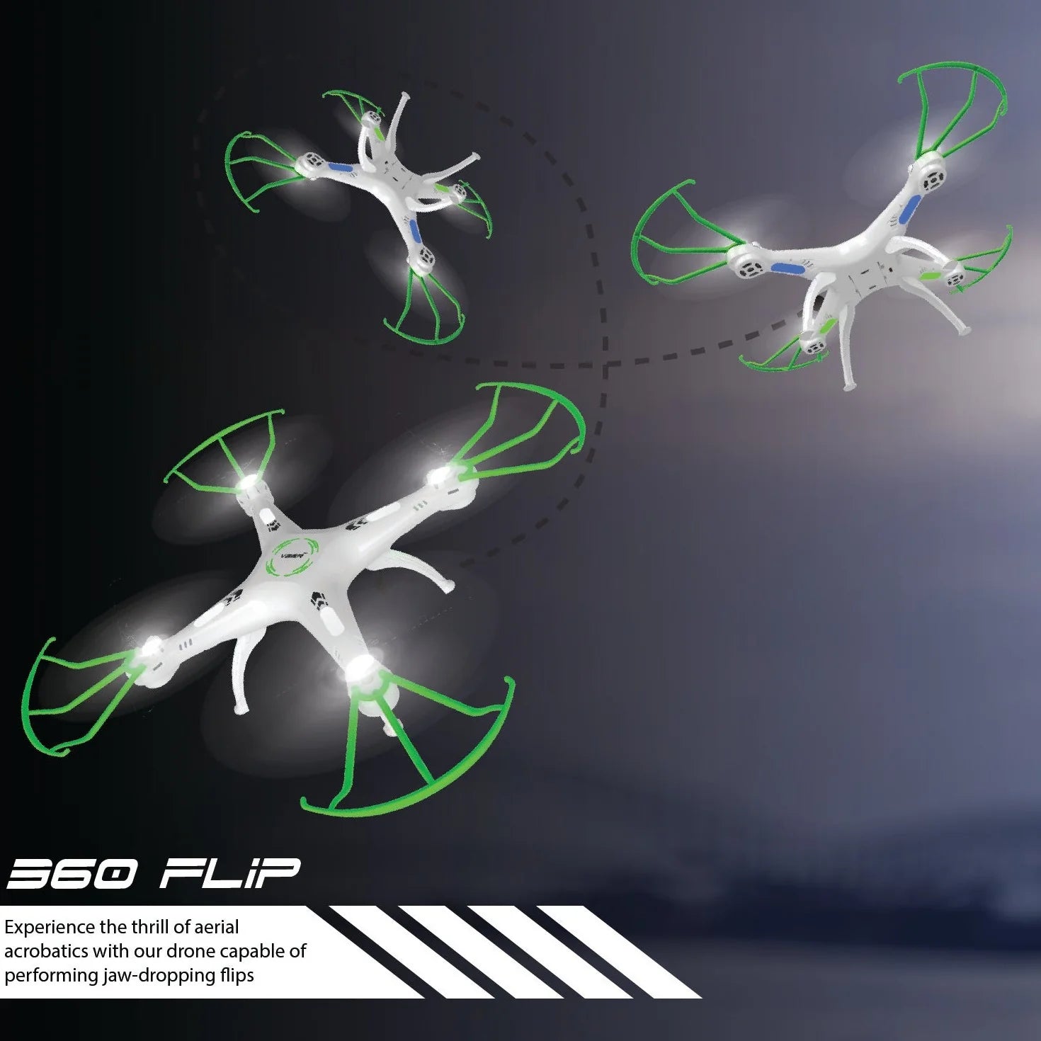 VEER 360-GREEN Altitude Holding Drone-Double Battery Double Fun